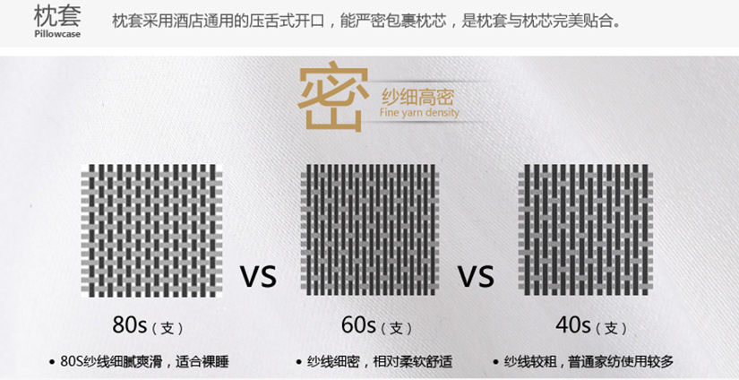 枕套采用和壓舌式開口，嚴密包裹