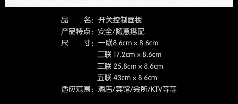 時尚智能化面板，永恒經典
